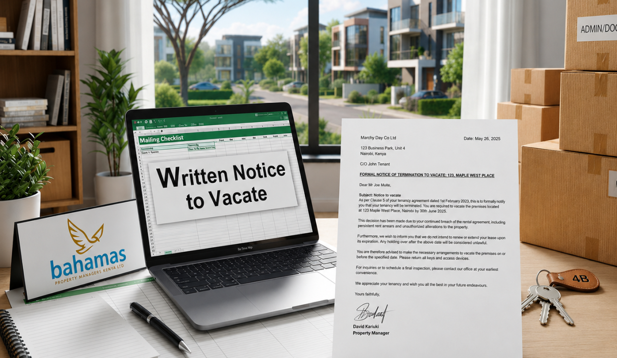 A Written Notice to Vacate: Professional Moving Preparation
