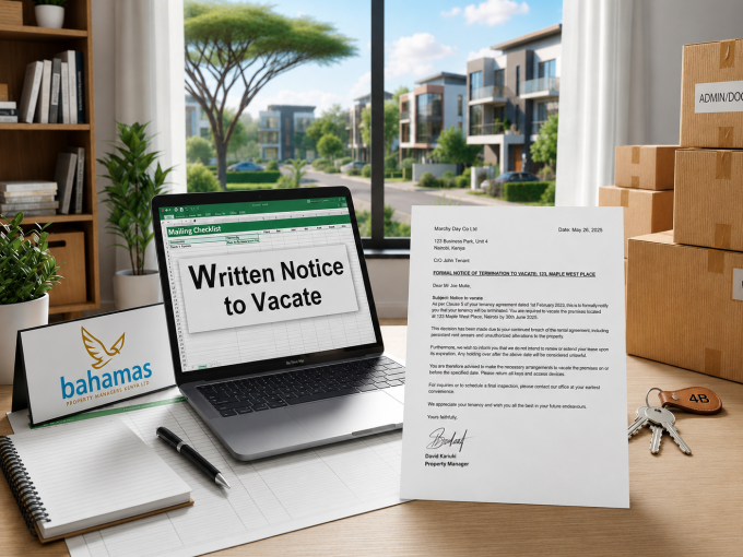 A Written Notice to Vacate: Professional Moving Preparation